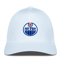 Men's Levelwear White Edmonton Oilers Zeta Insignia Core Flex Hat