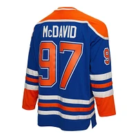 Mitchell & Ness Connor McDavid Blue Edmonton Oilers 2015/16 Maillot Line Player pour homme