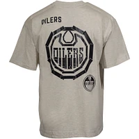 V104219 T-shirt SS noir avec ruban adhésif pour hommes des Oilers ESL SP24 NHL TEEMENSCC 3120BGBLKTPEEOI