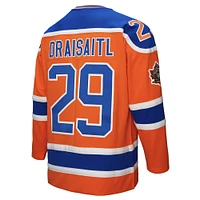 Maillot orange Power Play des Oilers d'Edmonton de Mitchell & Ness pour homme Leon Draisaitl