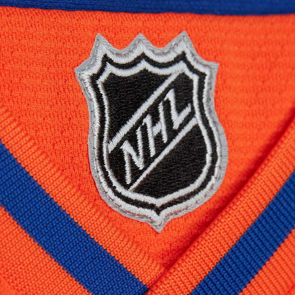 Maillot orange Power Play des Oilers d'Edmonton de Mitchell & Ness pour homme Leon Draisaitl