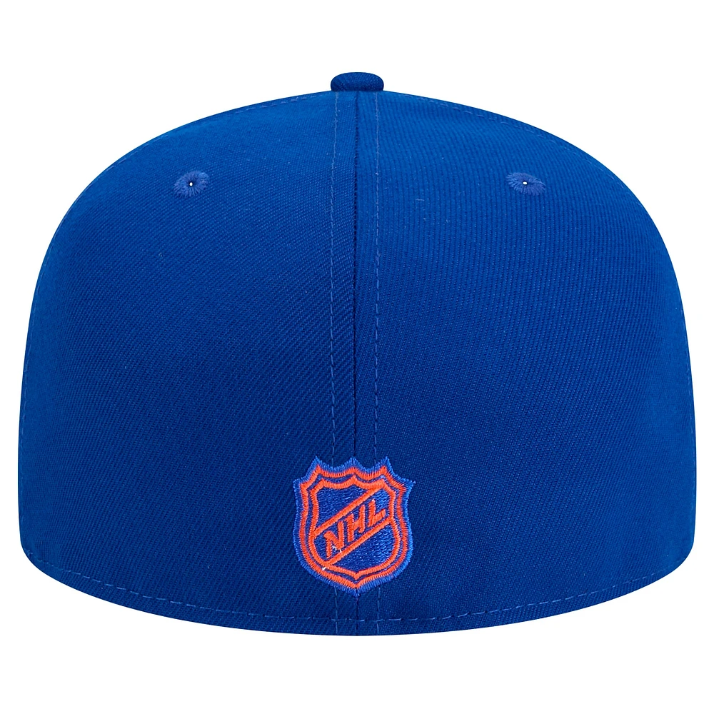 Men's New Era Royal Edmonton Oilers Core 59FIFTY Fitted Hat