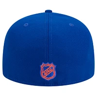 Men's New Era Royal Edmonton Oilers Core 59FIFTY Fitted Hat