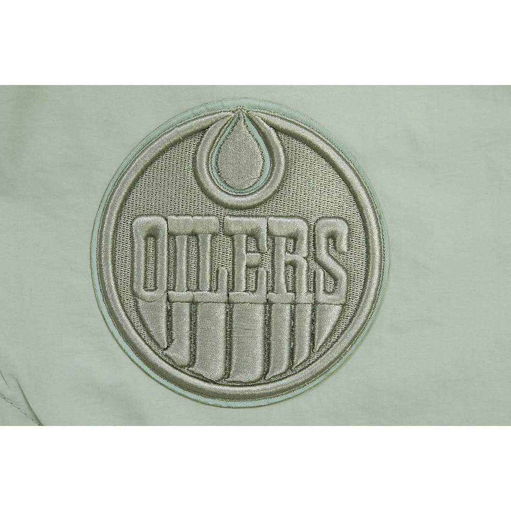 Men's Pro Standard Green Edmonton Oilers Neutral Woven Shorts