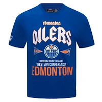 Men's Pro Standard Royal Edmonton Oilers Oversized City Tour T-Shirt