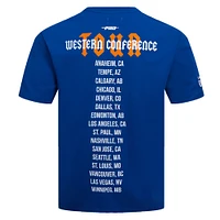 Men's Pro Standard Royal Edmonton Oilers Oversized City Tour T-Shirt