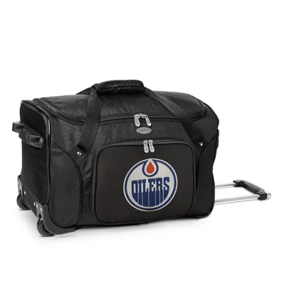 Edmonton Oilers MOJO 22" 2-Wheeled Duffel Bag - Black