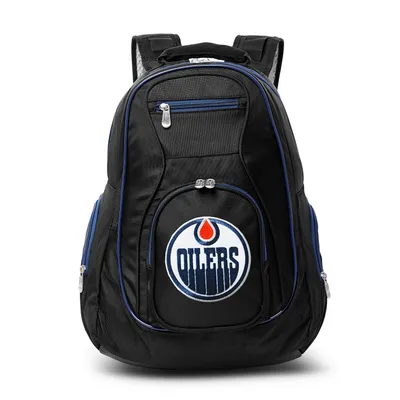 Edmonton Oilers MOJO Trim Color Laptop Backpack - Black