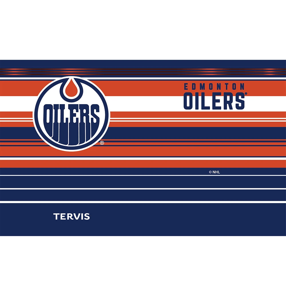 Tervis Oilers d'Edmonton 20 oz. Gobelet Hype Stripes en acier inoxydable