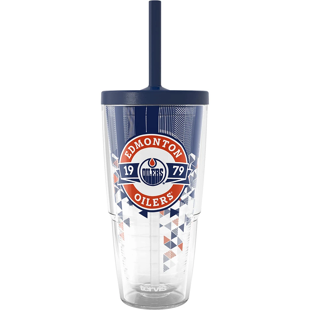 Tervis Edmonton Oilers 24oz. Shatter Classic Tumbler with Straw Lid