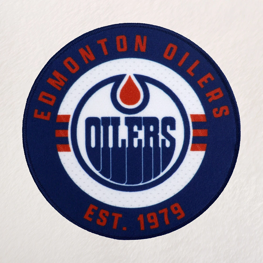 Peignoir unisexe blanc des Oilers d'Edmonton