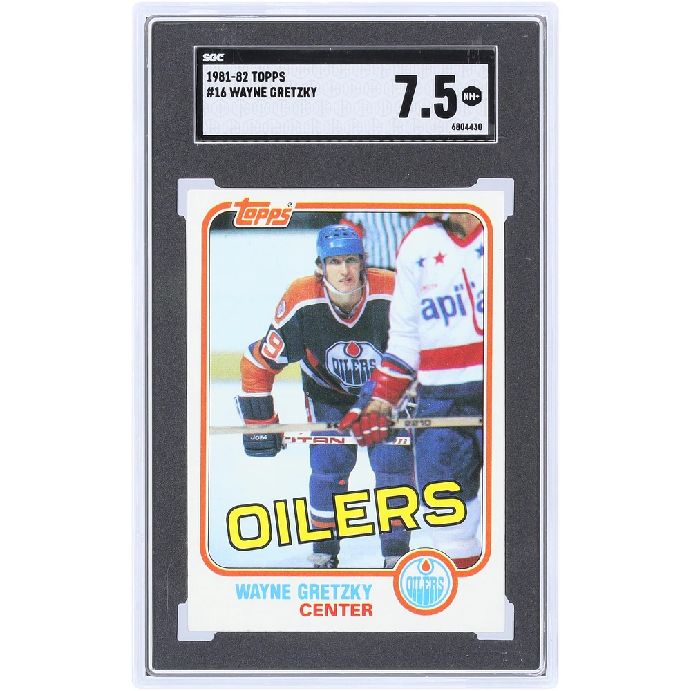 Wayne Gretzky Edmonton Oilers 1981-82 Topps #16 SGC Authenticated 7.5 Card