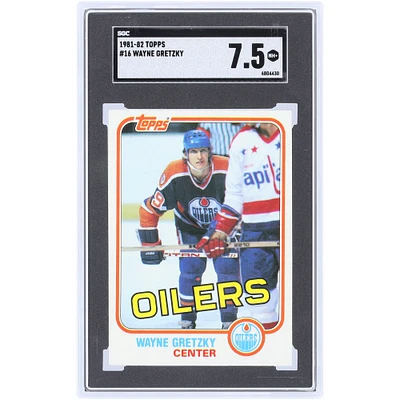 Wayne Gretzky Edmonton Oilers 1981-82 Topps #16 SGC Authenticated 7.5 Card