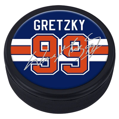 Wayne Gretzky Edmonton Oilers Souvenir Joueur Réplique Rondelle Signature