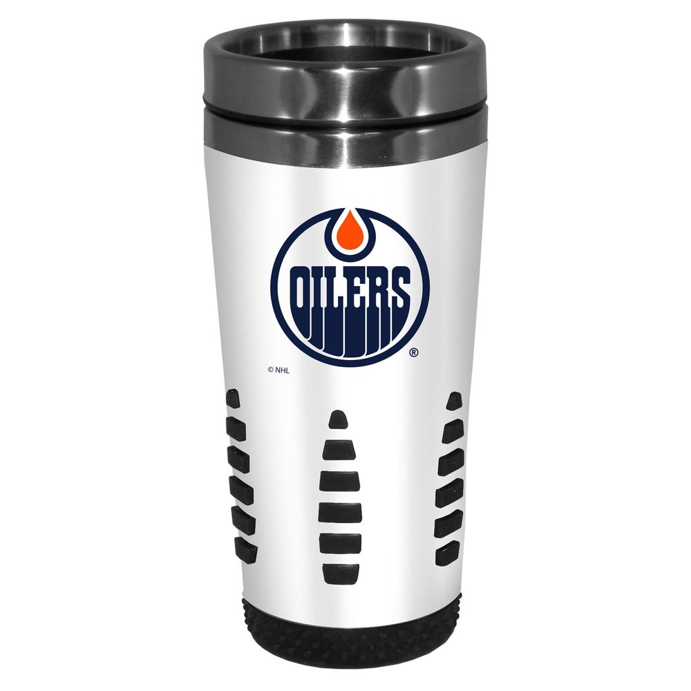 White Edmonton Oilers 16oz. Huntsville Travel Mug