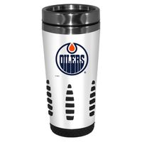 White Edmonton Oilers 16oz. Huntsville Travel Mug