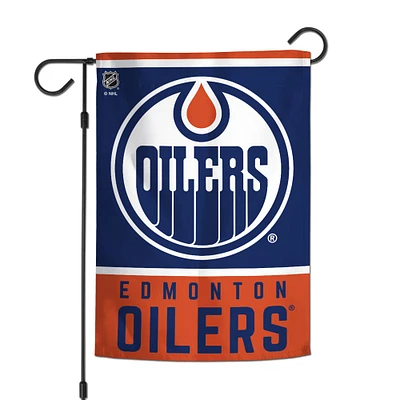 WinCraft Edmonton Oilers Drapeau de jardin double face 12 po x 18 po