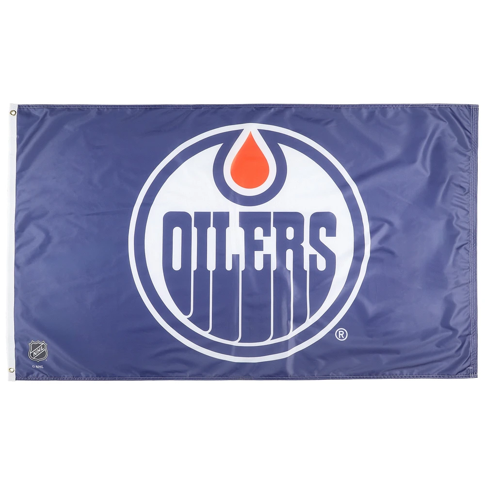 WinCraft Edmonton Oilers Drapeau de luxe simple face 3 pi x 5 pi