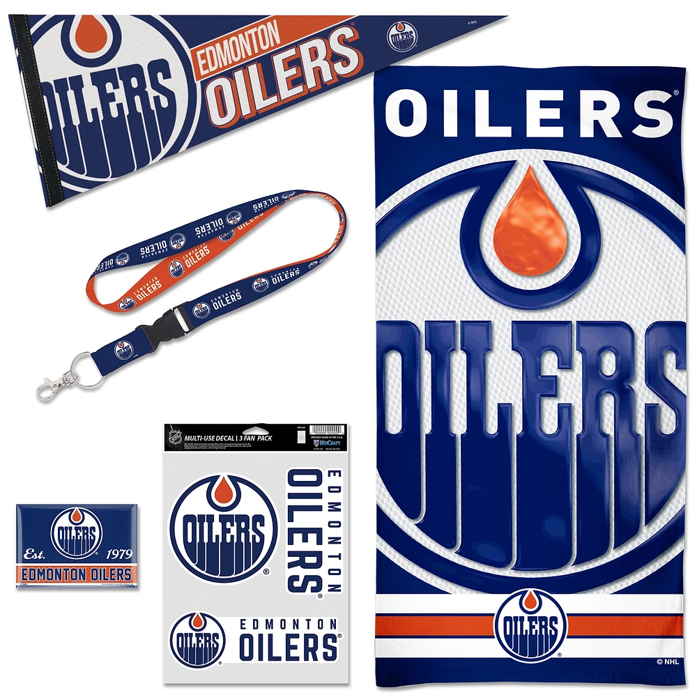 WinCraft Edmonton Oilers House Fan Accessories Pack