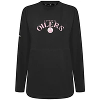 Women's Levelwear Edmonton Oilers Mother's Day Beaudry Arched Pullover Sweatshirt