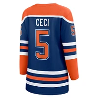 Fanatics pour femmes Cody Ceci Royal Edmonton Oilers Joueur échappé à domicile - Maillot