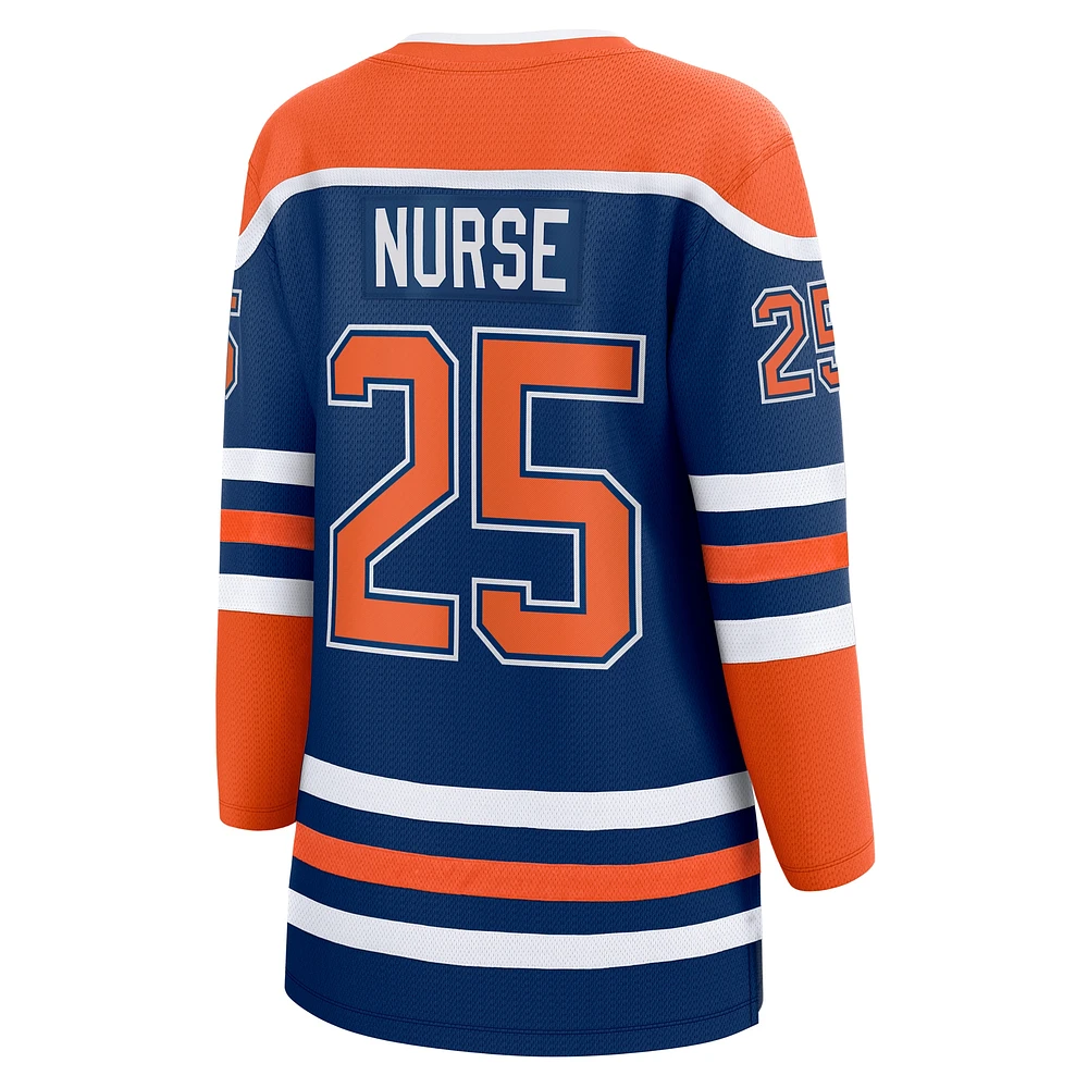 Maillot de joueur échappé à domicile Fanatics Darnell Nurse des Royal Edmonton Oilers pour femmes