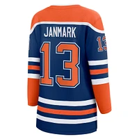 Fanatics pour femmes Mattias Janmark Royal Edmonton Oilers Maillot de joueur échappé à domicile