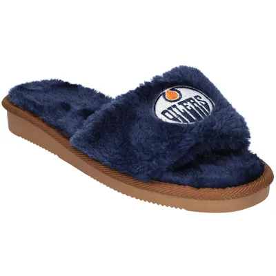 Edmonton Oilers FOCO Women's Faux Fur Slide Slippers