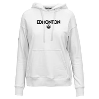 Sweat à capuche blanc Adorn City Capsule des Oilers d'Edmonton pour femme de Levelwear