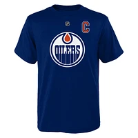 Nom et numéro du capitaine des Royal Edmonton Oilers de Connor McDavid pour jeunes - T-shirt