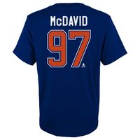 Youth Connor McDavid Royal Edmonton Oilers Captain Name & Number - T-Shirt