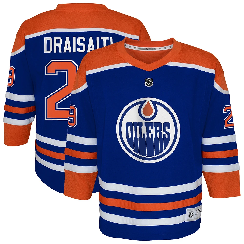 Youth Leon Draisaitl Royal Edmonton Oilers Home Replica Player Jersey