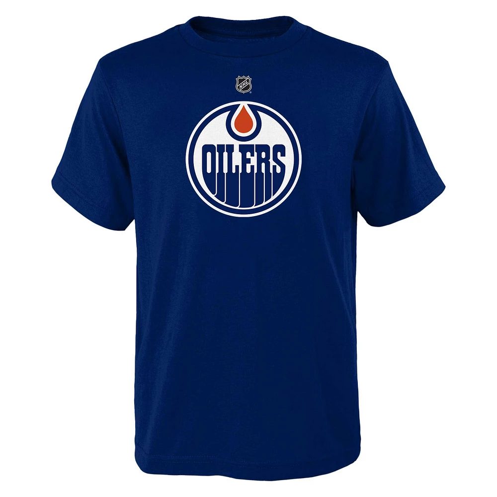 T-shirt avec logo principal des Royal Edmonton Oilers pour jeunes