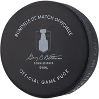 Zach Hyman Rondelle de hockey dédicacée de la finale de la Coupe Stanley des Oilers d'Edmonton 2024