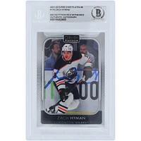 Carte authentifiée dédicacée 2021-22 Upper Deck O-Pee-Chee Platinum #175 Beckett Fanatics par Zach Hyman des Oilers d'Edmonton