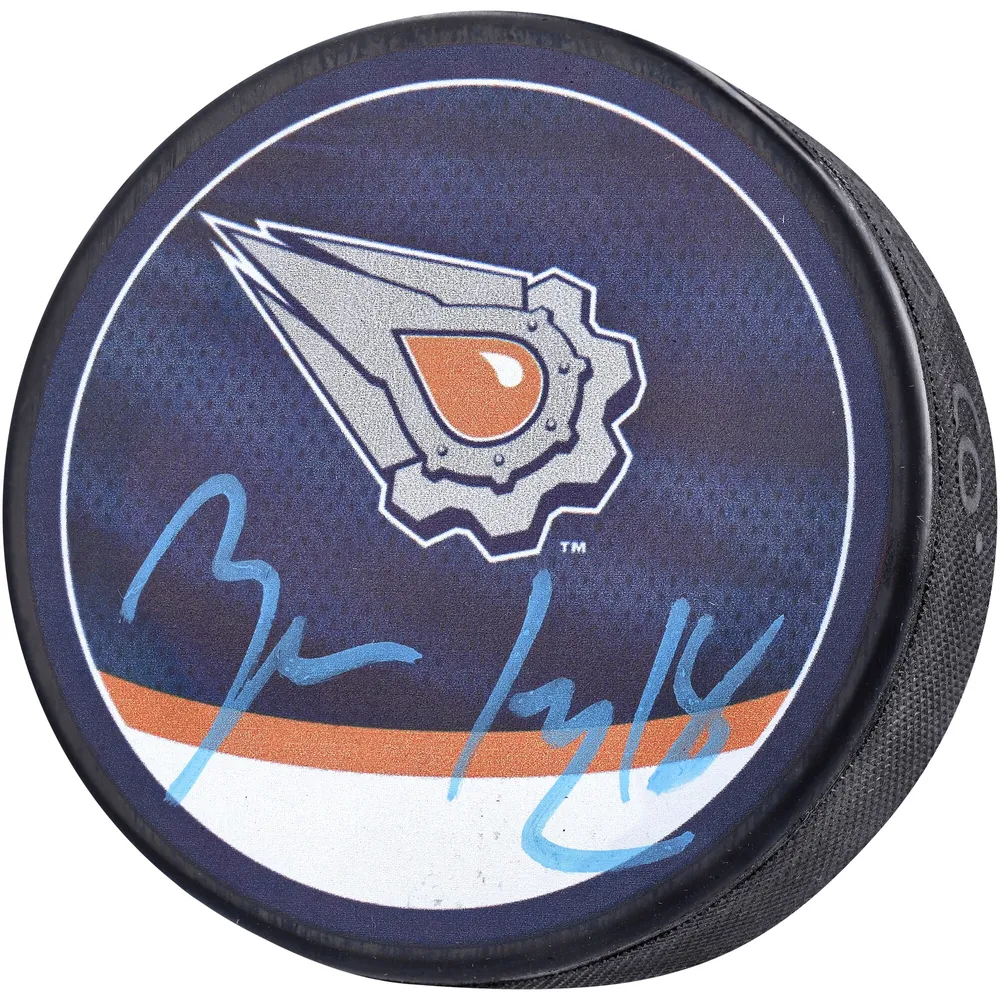 ZACH HYMAN Autographed Edmonton Oilers Breakaway Orange Jersey