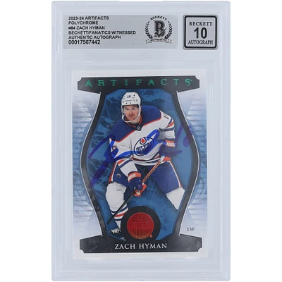 V106832 Oilers Zach Hyman Edmonton Oilers Autographié 2023-24 Upper Deck Artifacts Polychrome #84 #/65 Beckett Fanatics Witnessed Authentifié 10 Carte 18 Zach Hyman AUT UPD CARTES À ÉCHANGER 45670 AUTTRC CA01HK4496 #6