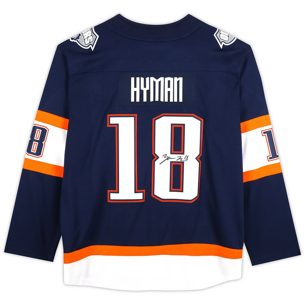 Maillot authentique dédicacé Fanatics 2.0 Breakaway édition spéciale 2022-23 des Oilers d'Edmonton par Zach Hyman