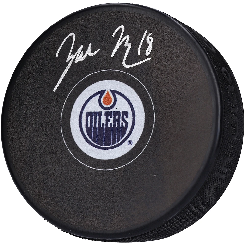 Rondelle de hockey autographiée par Zach Hyman des Oilers d'Edmonton