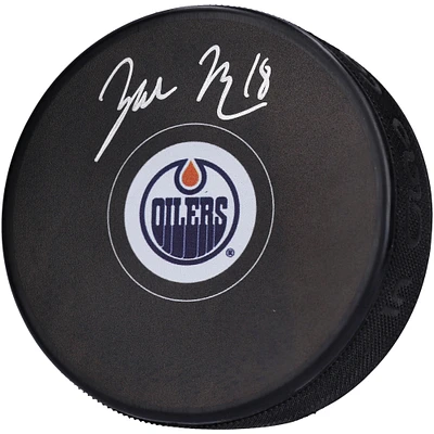 Rondelle de hockey autographiée par Zach Hyman des Oilers d'Edmonton