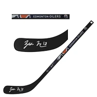 Bâton de hockey miniature en composite autographié par Zach Hyman des Oilers d'Edmonton