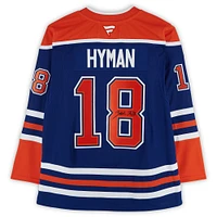 Zach Hyman Edmonton Oilers Autographed Royal Fanatics Premium Jersey
