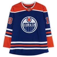 Zach Hyman Edmonton Oilers Autographed Royal Fanatics Premium Jersey
