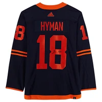 Zach Hyman Navy Edmonton Oilers Autographed adidas Alternate Authentic Jersey