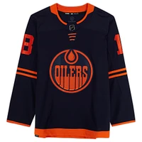Zach Hyman Navy Edmonton Oilers Autographed adidas Alternate Authentic Jersey