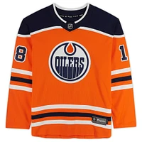 Maillot adidas authentique autographié par Zach Hyman des Oilers d'Edmonton Orange