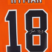 Maillot adidas authentique autographié par Zach Hyman des Oilers d'Edmonton Orange