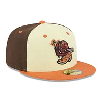 Men's New Era  Yellow El Paso Chihuahuas Theme Nights 59FIFTY Fitted Hat