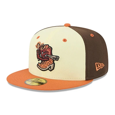 Men's New Era  Yellow El Paso Chihuahuas Theme Nights 59FIFTY Fitted Hat