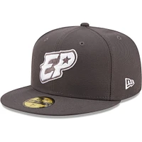 Men's New Era Charcoal El Paso Chihuahuas Authentic Collection 59FIFTY Fitted Hat